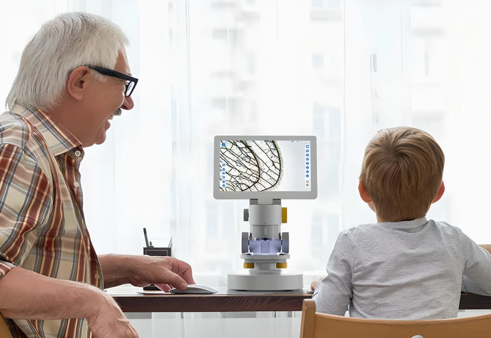 microscope with screen