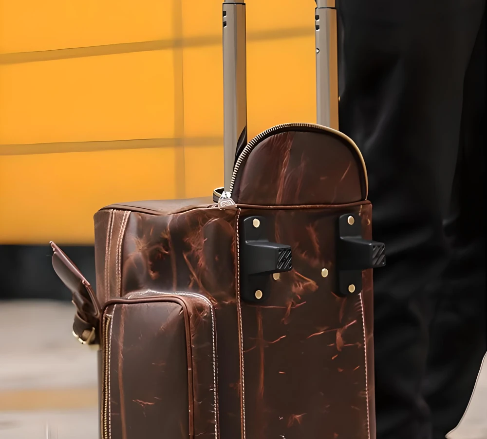 leather carry on luggage
