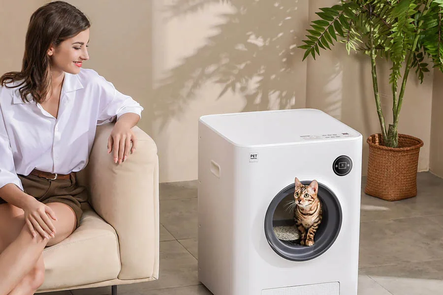 auto clean litter box