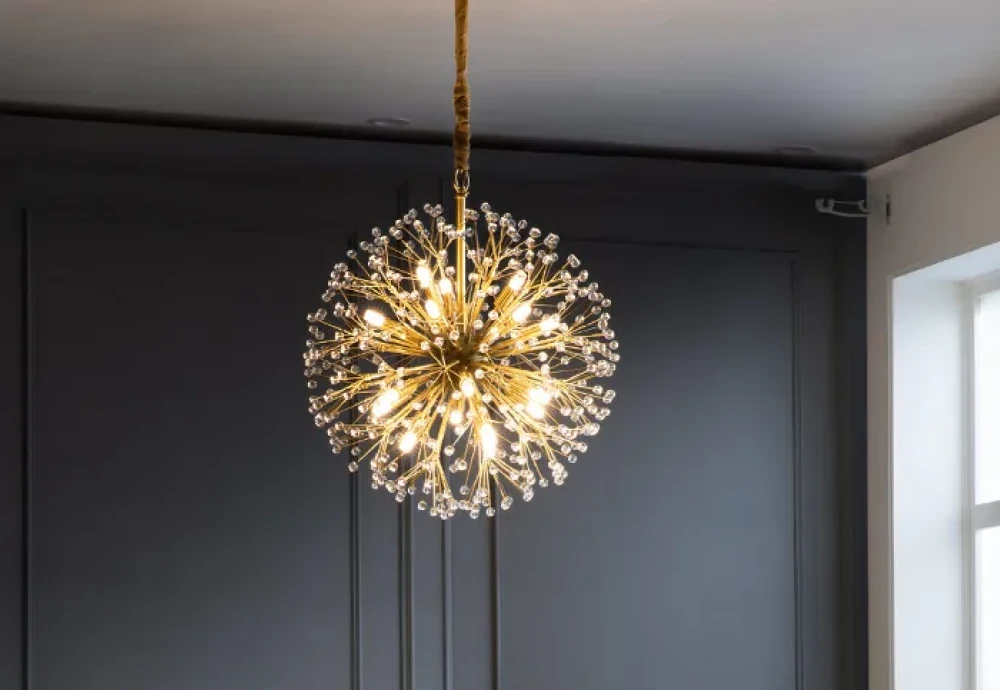 high ceiling crystal chandelier